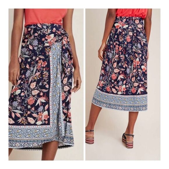 Maeve Anthropologie Fiorenza midi skirt size XS - Picture 1 of 8